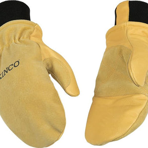 Kinco, KIN-901T-L, Premium Leather Work and Ski Mitt with Nikwax Waterproof Wax, Large