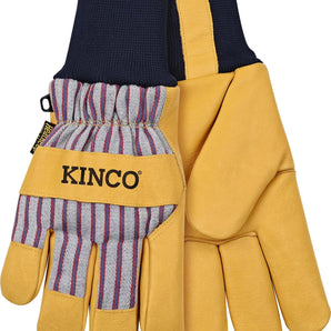 Kinco - Premium Leather Work and Ski Gloves, Heatkeep Insulation, (1927KW)