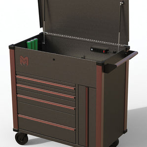 Mechanic's Time Savers 42IN 4 Drawer Service Cart, Black & Bronze